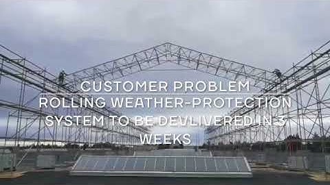 New rolling weatherprotection system by Kas-Telineet Oy