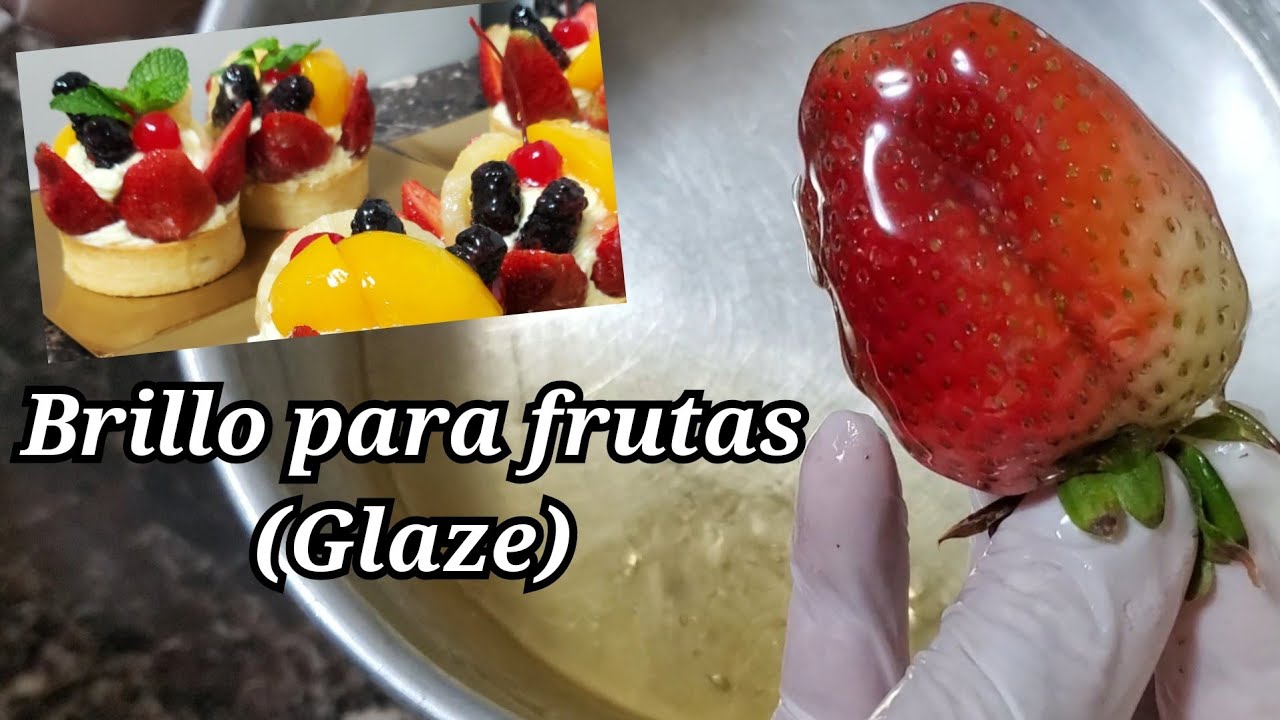 como hacer glaze neutro o brillo para frutas - YouTube
