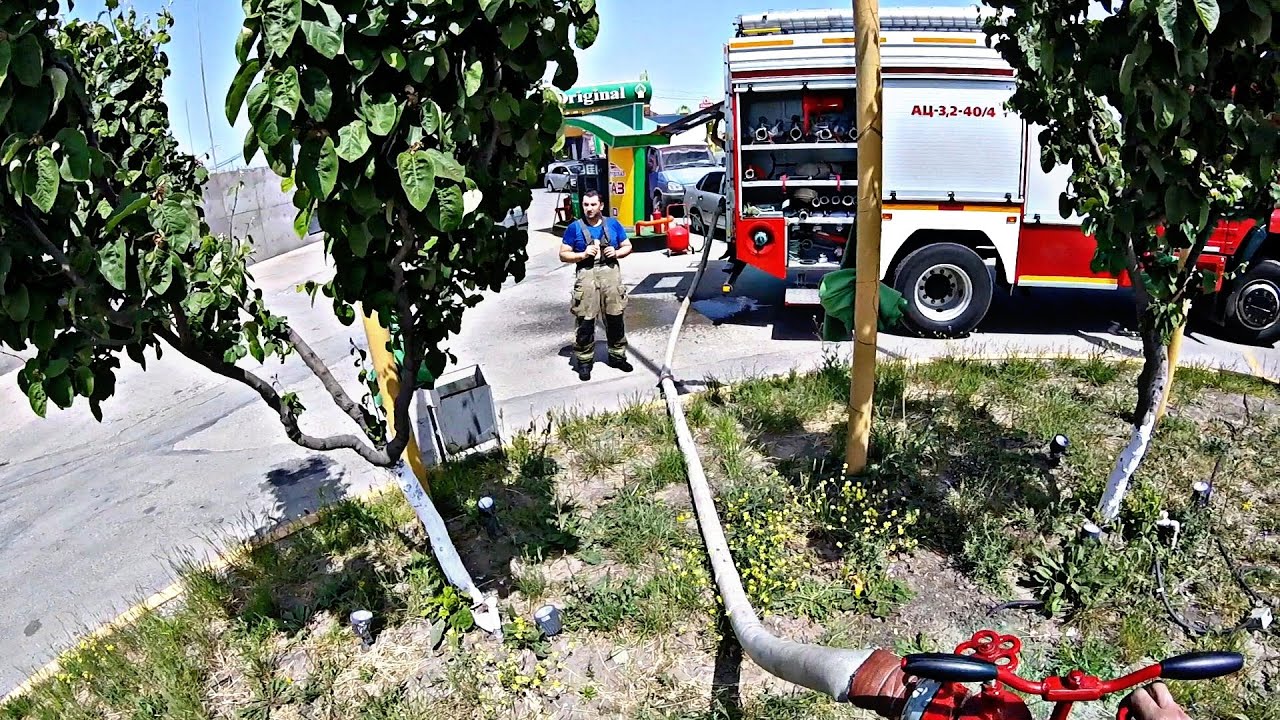 Russian Firefighter Rural Лёгкая работа. Russian Firefighters. - YouTube