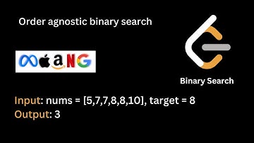8 | Order agnostic binary search | Binary Search | Hindi