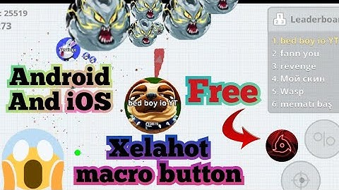 Xelahot New macro button Android and iOS sped 10k in 1 second for free (AGAR.IO MOBILE)