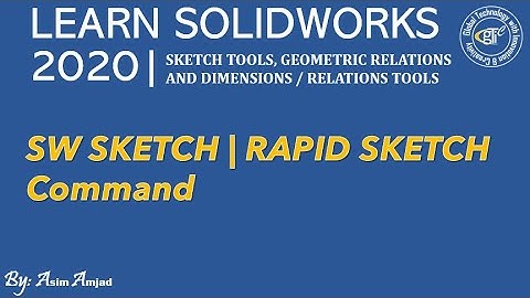 Rapid Sketch Command | SW Sketching | Tutorial 18