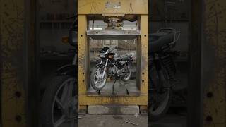 Hero Splendor Motorcycle vs. Heavy-Duty Hydraulic Press! | Mechanical ASMR Crush 💥
