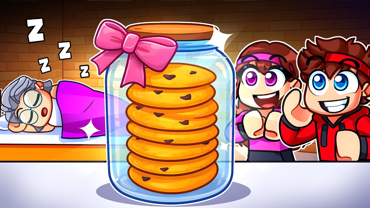 On a volé TOUS les Biscuits de notre MÉCHANTE Grand-Mère sur Roblox !