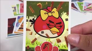 ANGRY BIRDS TRADING CARDS  OPENING 10 Packs of trading cards