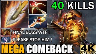 Amazing Hard Game Battle Divine Rapier Clinkz 40 Kills Deleted All - Epic Mega Comeback 7.30 Dota 2