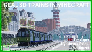 Minecraft fully automatic subway/metro with real trains! - Harlon City Server Line M3