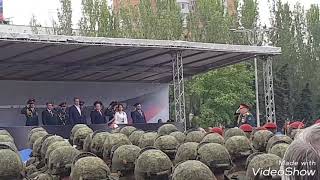 Парад Победы в Донецке в сопровождение собаки - 9 мая 2018 Парад Победы в Донецке в сопровождение собаки - 9 мая 2018