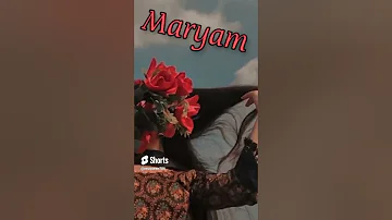 Maryam Letter Whatsapp Status 💕Maryam Name Status 🥀Maryam letter status 🥀Maryam letter status 🥀