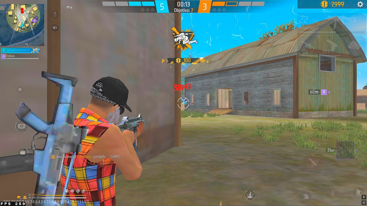 HIGHLIGHTS EM 4x4 APOSTADO! 🥋🏆 1366x768 Highlights PC Fraco Free Fire Ryzen 5 5600 RX 580 8 GB