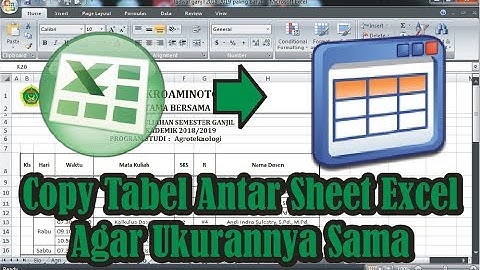 【Tutorial】 Cara Copy Tabel Antar Sheet Excel Agar Ukurannya Tidak Berubah • Simple News Video