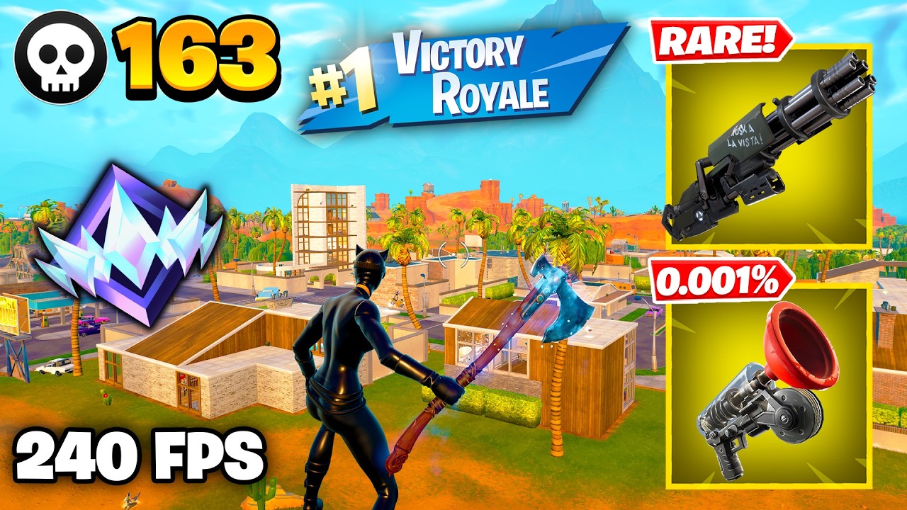 163 Elimination "RANKED RELOAD" Gameplay Wins (Fortnite Chapter 7 Keyboard & Mouse)
