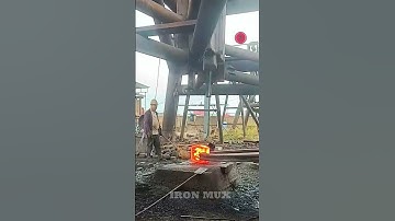 Creating Flanges Using Iron Billet #iron #flange