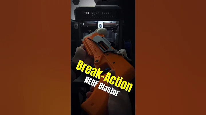 3D printed Break Action NERF toy Blaster gun! #3dprinting #creality3d