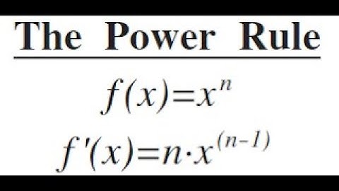 AP Calculus AB: 3.4 The Power Rule