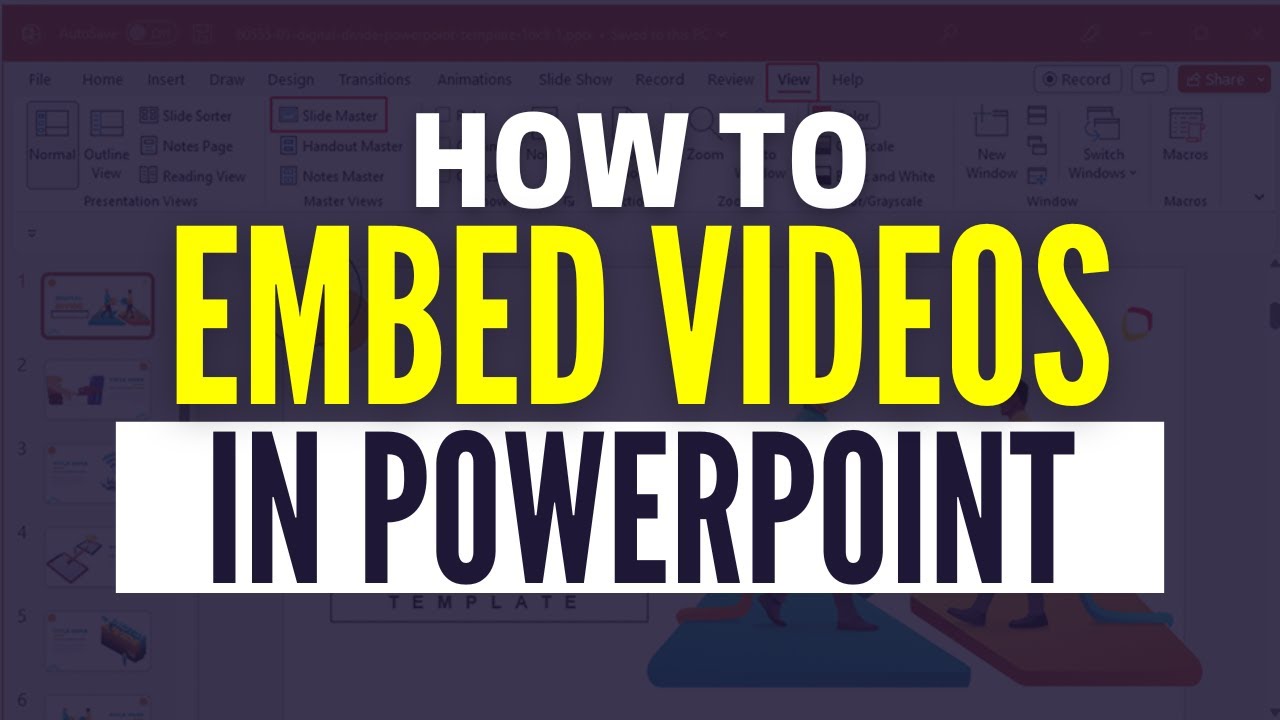 How To Embed A Video In A PowerPoint - YouTube