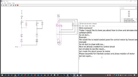 EKTS tutorial control forward and reverse three phase motor