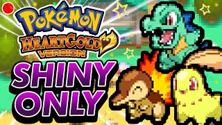 LIVE! Pokemon HeartGold HARDCORE Nuzlocke SHINIES ONLY (No items, No overleveling) (13'000+)