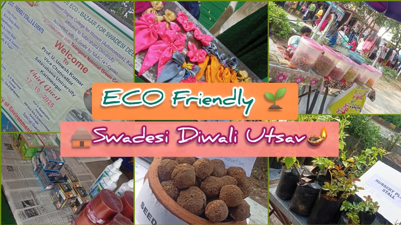 Feria-Festa 2💃🤩|Eco Friendly🌱|🛖  Swadesi Diwali Utsav🪔 |In Degree College🥳