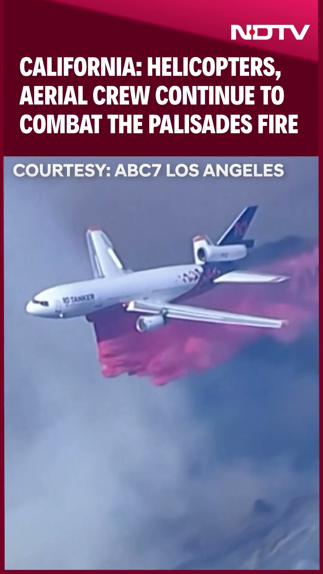 California: Helicopters And Aerial Crew Continue To Combat The Palisades Fire