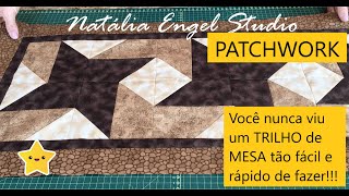 O TRILHO de MESA mais Fácil e Rápido de ser feito | PATCHWORK