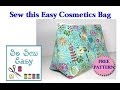 Sew an easy cosmetics bag