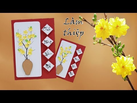 Video Cách làm thiệp tết 2019 đơn giản | Làm thiệp chúc mừng... - youtube