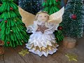 DIY  christmas angel/ Make an angel from ribbon/ Preparing for Christmas/ Handmade/ Kanzashi