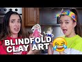 We Made CLAY ART SCULPTURES of EACH OTHER BLINDFOLDED - Merrell Twins