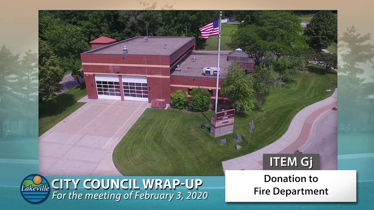 Lakeville City Council Wrap Up 02032020 YouTube