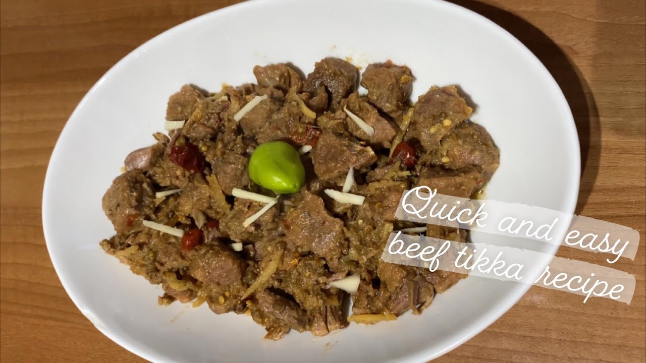 Beef Rikak Quick and easy beef tikka recipe made in pressure cooker! - YouTube