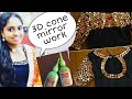 Black dress | Mirror works  with 3D cone | Fevicryl pidilite | Navatha's vlogs