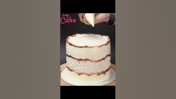 Fancy Fault Line Wedding Cake Tutorial | Bake A Cake #Shorts