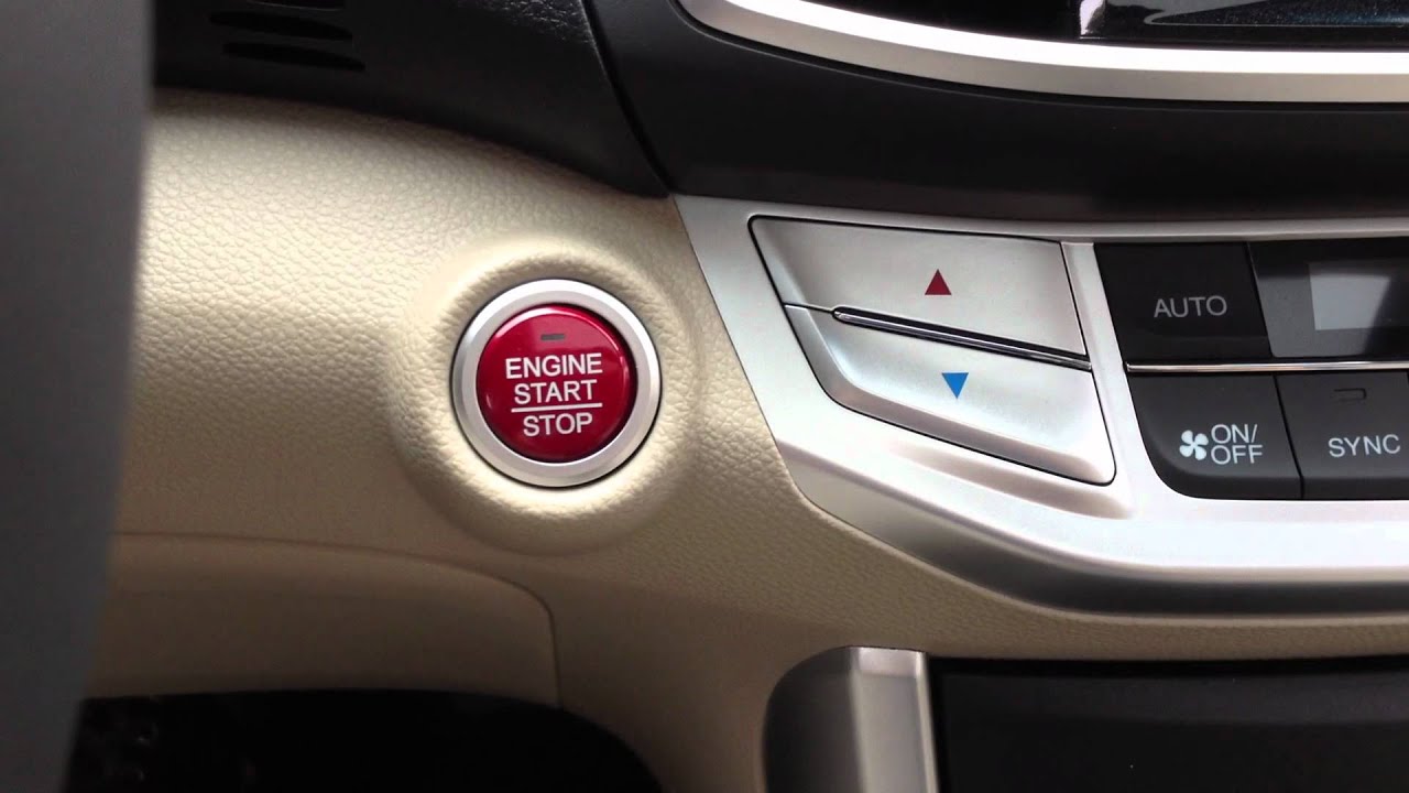 2013 Accord Push Button Start - YouTube