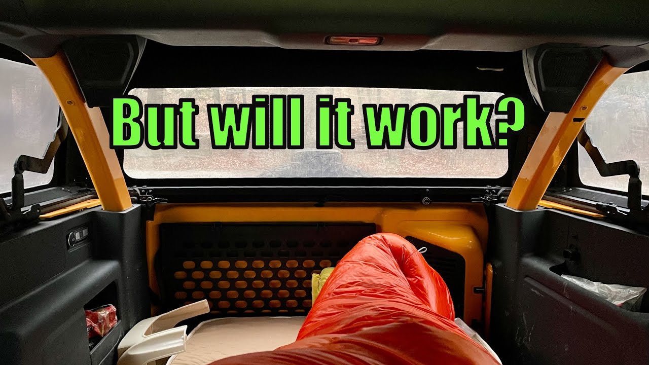 Overlanding and Sleeping inside my New Ford Bronco! YouTube