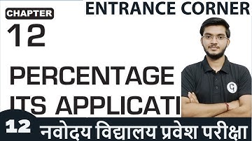 Percentage | Part 2 | Entrance Corner | JNV Preparation Course Class 6 - Genius Learning Point