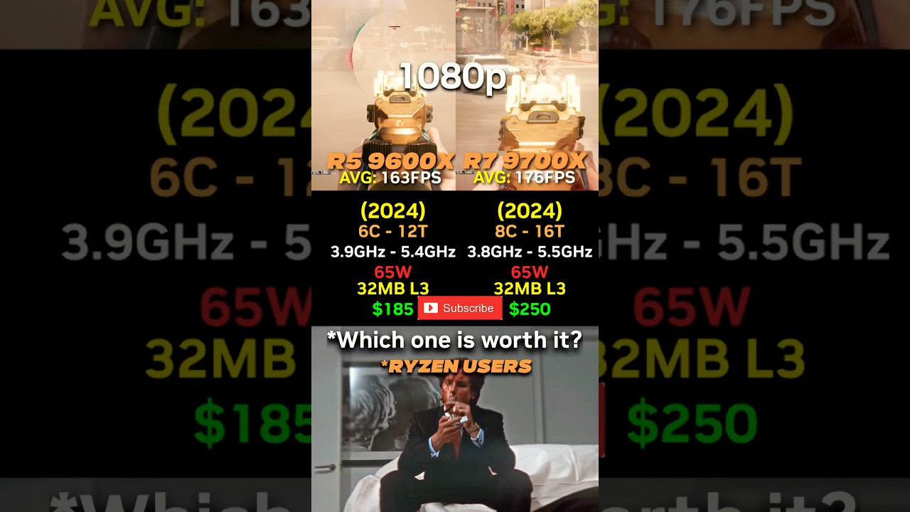 Ryzen 5 9600X vs Ryzen 7 9700X Which is Better for Gaming? 🔥 