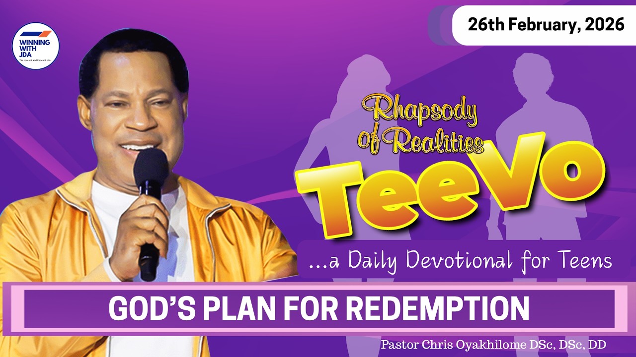 TEEVO - God's Plan for Redemption | 26th February 2026 | Rhapsody of Realities for Teenagers