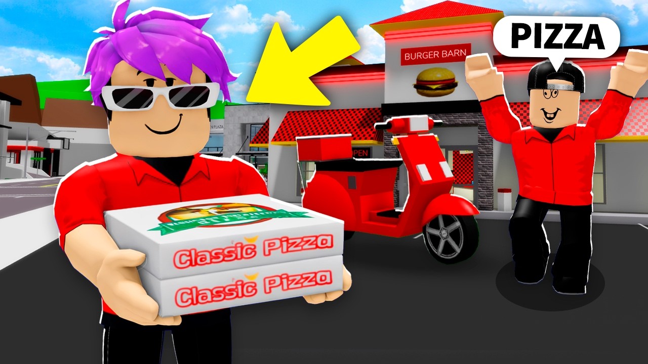 ME CONVERTÍ EN REPARTIDOR DE COMIDA en BROOKHAVEN