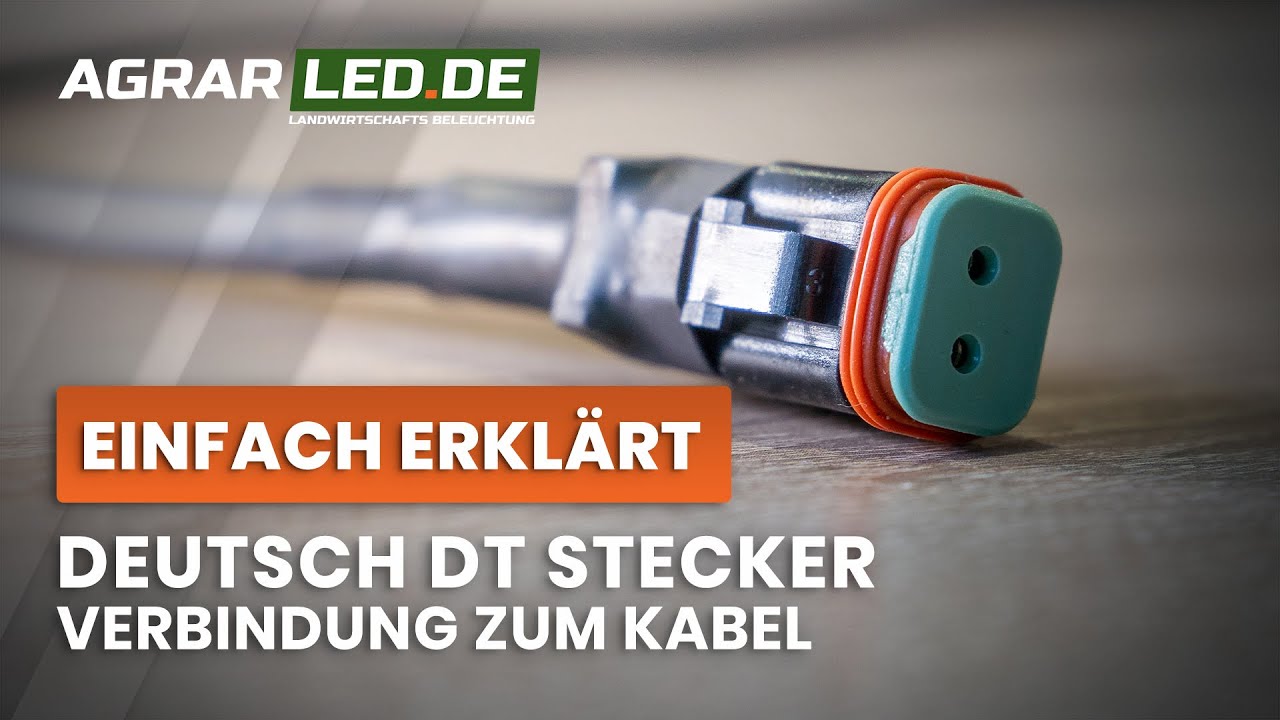 Einfach erklärt: Deutsch-Stecker-Verbindung zum Kabel