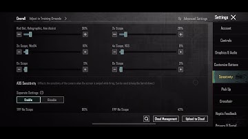PMGC MVP AND CHAMPION IHC ZYOL ADVANCE SETTING AND SENSITIVITY@zyolpubgm7556