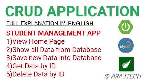 Student Management System web app in English using #Spring_Boot  #html #bootstrap #thymeleaf #MySQL