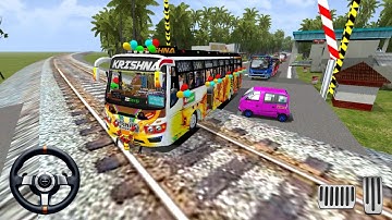 Temple Map Mod Bussid Gameplay | Krishna Private Bus Mod | Bus Simulator Indonesia Bus Game Android 