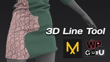 Discovering the 3D Line Tool in Marvelous Designer 🎅👕🎽😍