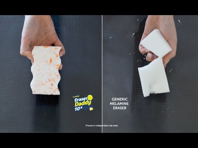 Eraser Daddy 10x with Scrubbing Gems - Official Video 