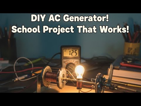 How to Make an AC Generator working model | 10th class | 12th class ...