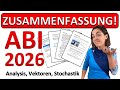 KOMPLETTE ZUSAMMENFASSUNG MATHE ABI 2026 Analysis Stochastik Vektoren