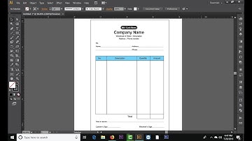 How to create Cash Memo or Bill design | illustrator tutorial for beginners
