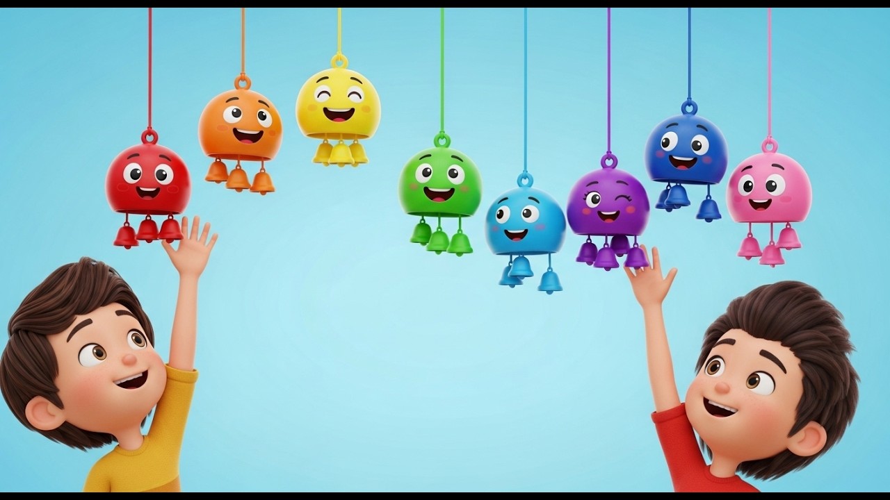 Seven Little Toy Wind Chimes Ting Ting Ting | Nursery Rhymes for Kids & Baby Songs