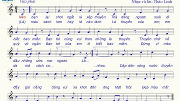 Những lá thuyền ước mơ (Hát mẫu): Chủ đề 6 - SGK Âm nhạc 6 Cánh diều. Giọng hát: Bảo Anh